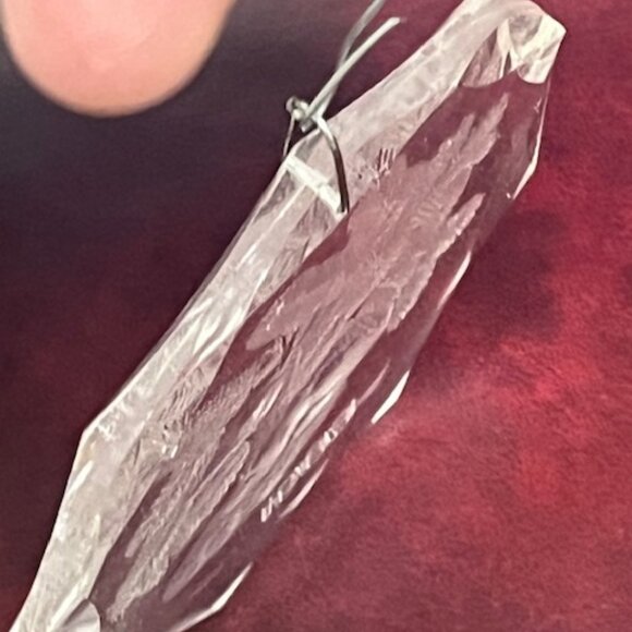 VTG Baby Deer Fir Branches Clear Acrylic 1983 Christmas Ornament 3.25" - Picture 4 of 9